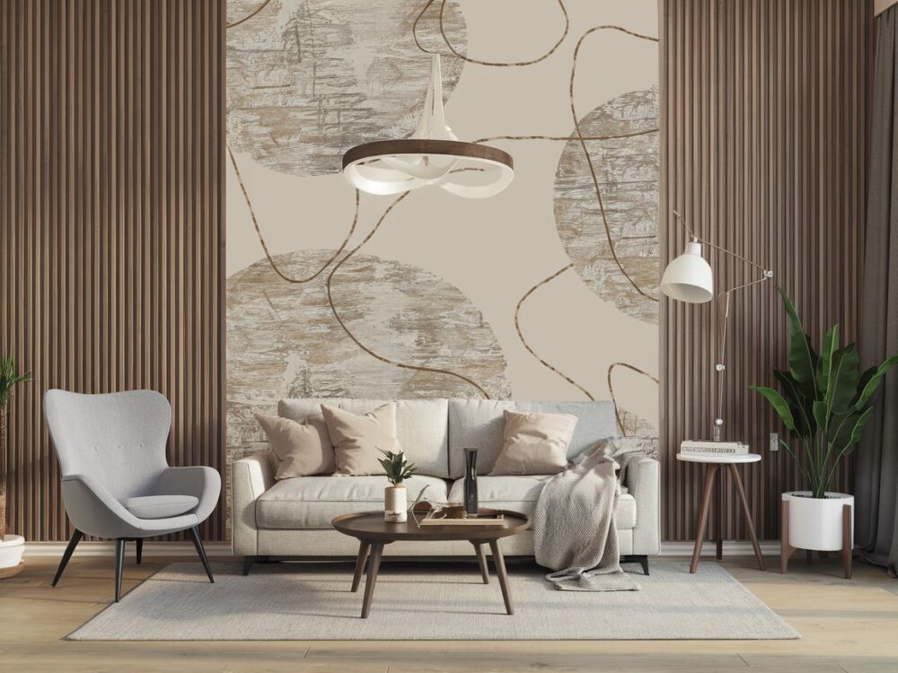 aranżacja wnętrza z lamelami