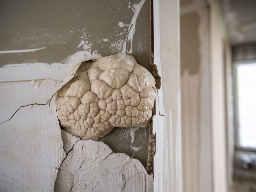 bąble na gładzi gipsowej