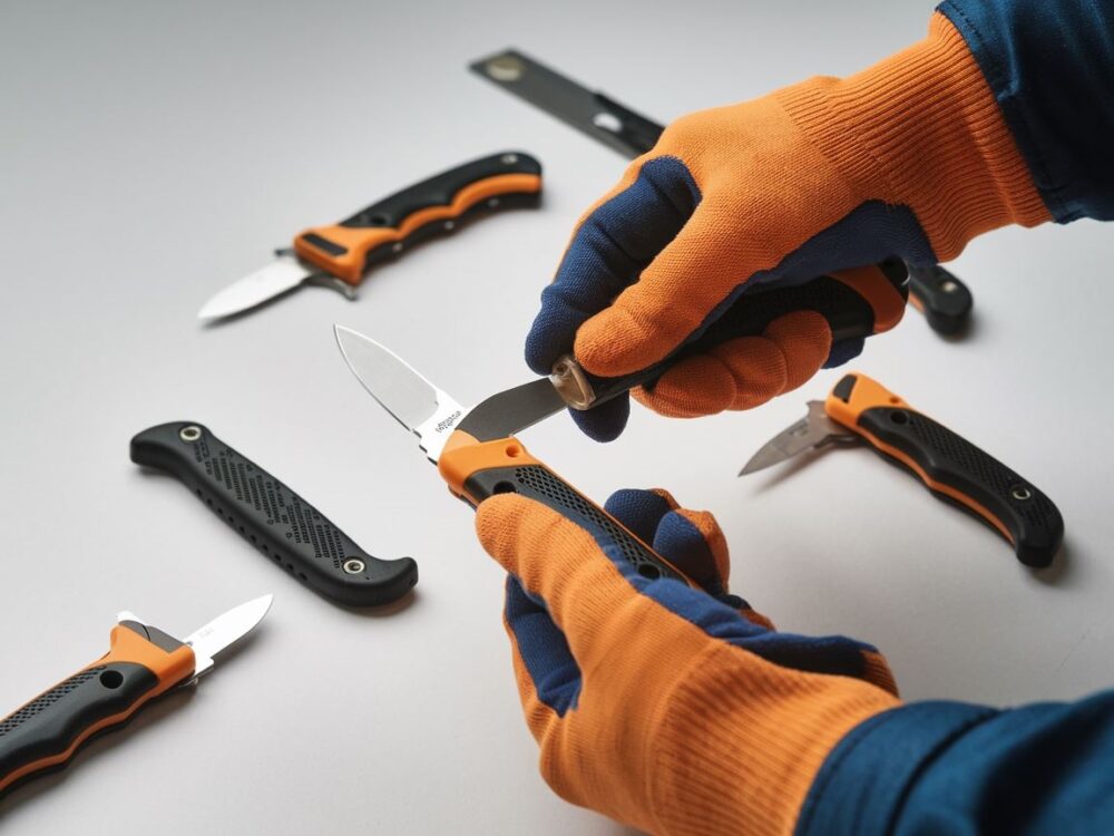 bezpieczna wymiana ostrza