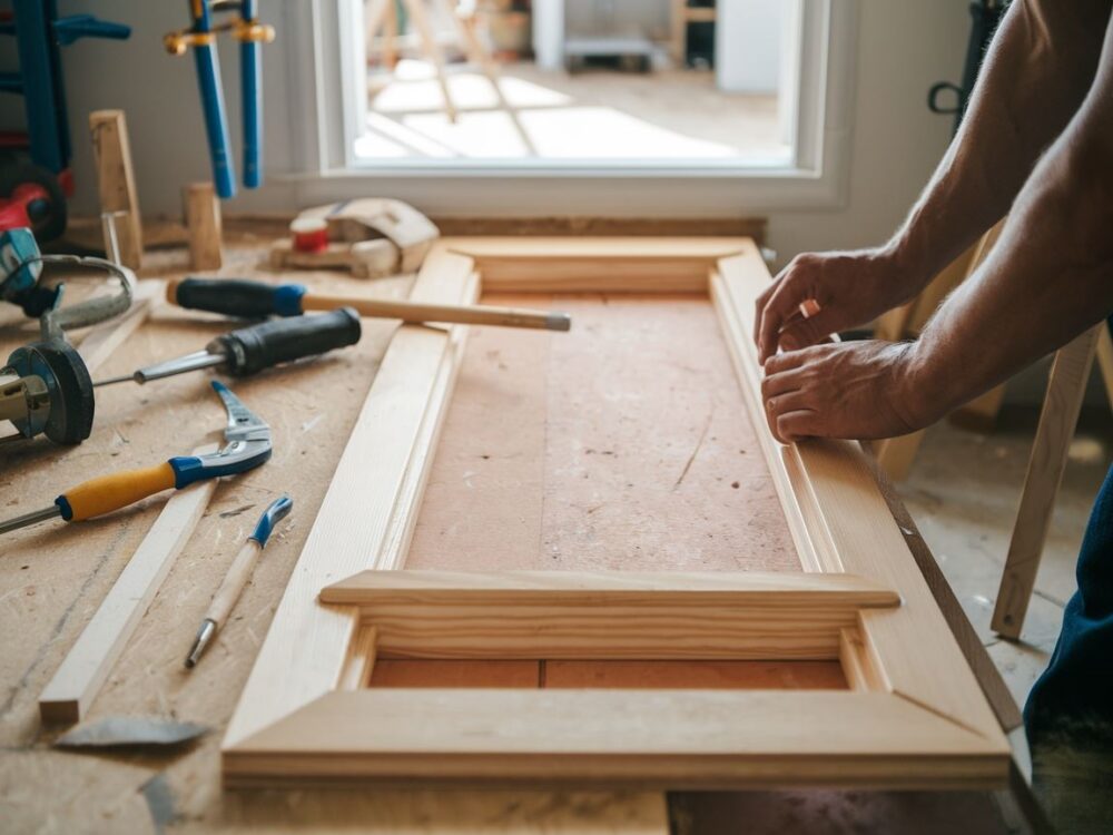 budowa drzwi do piwnicy