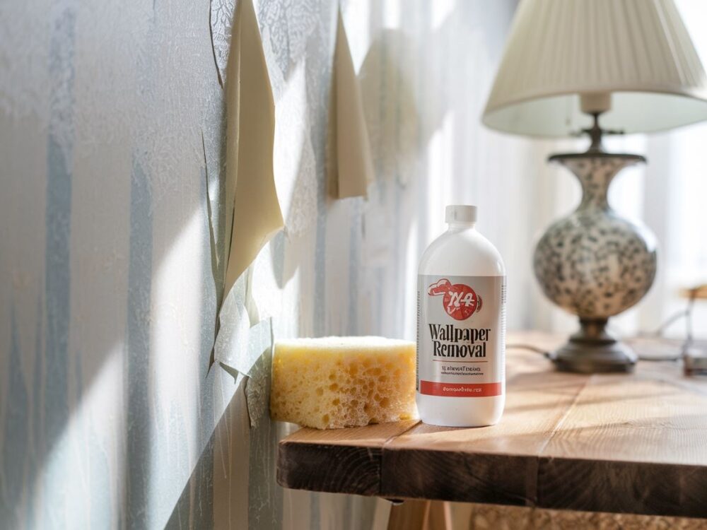 butelka środka do zdejmowania tapet