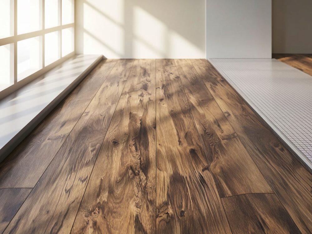 detal powierzchni paneli winylowych