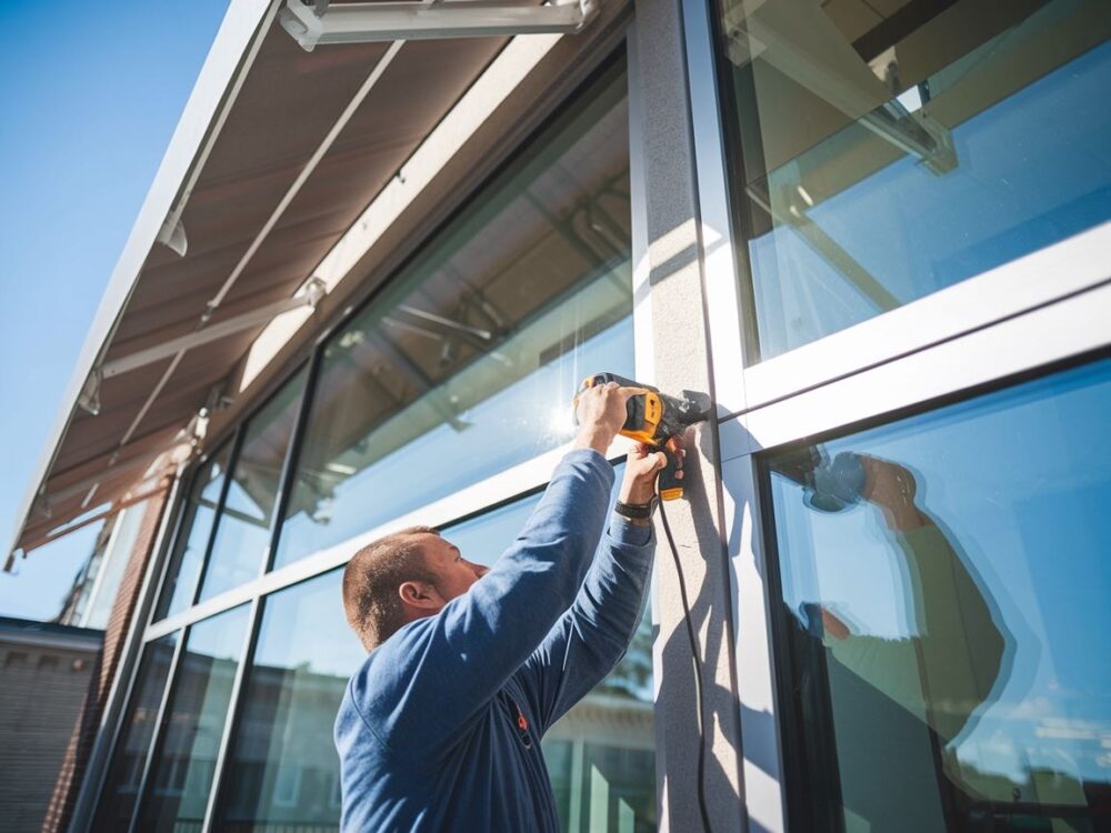 elementy mocujące markizę