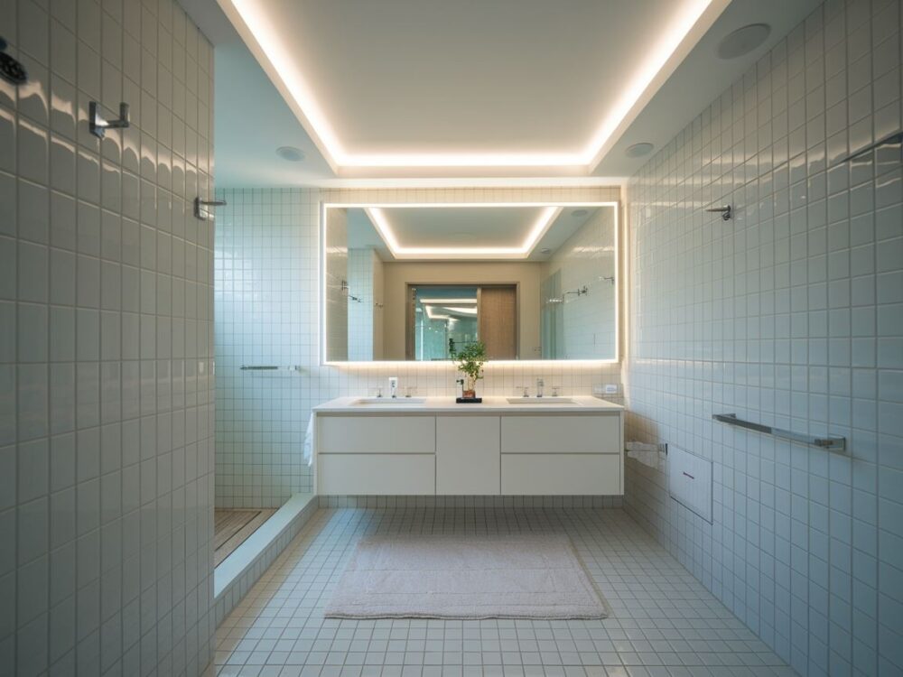 farba na sufit łazienki