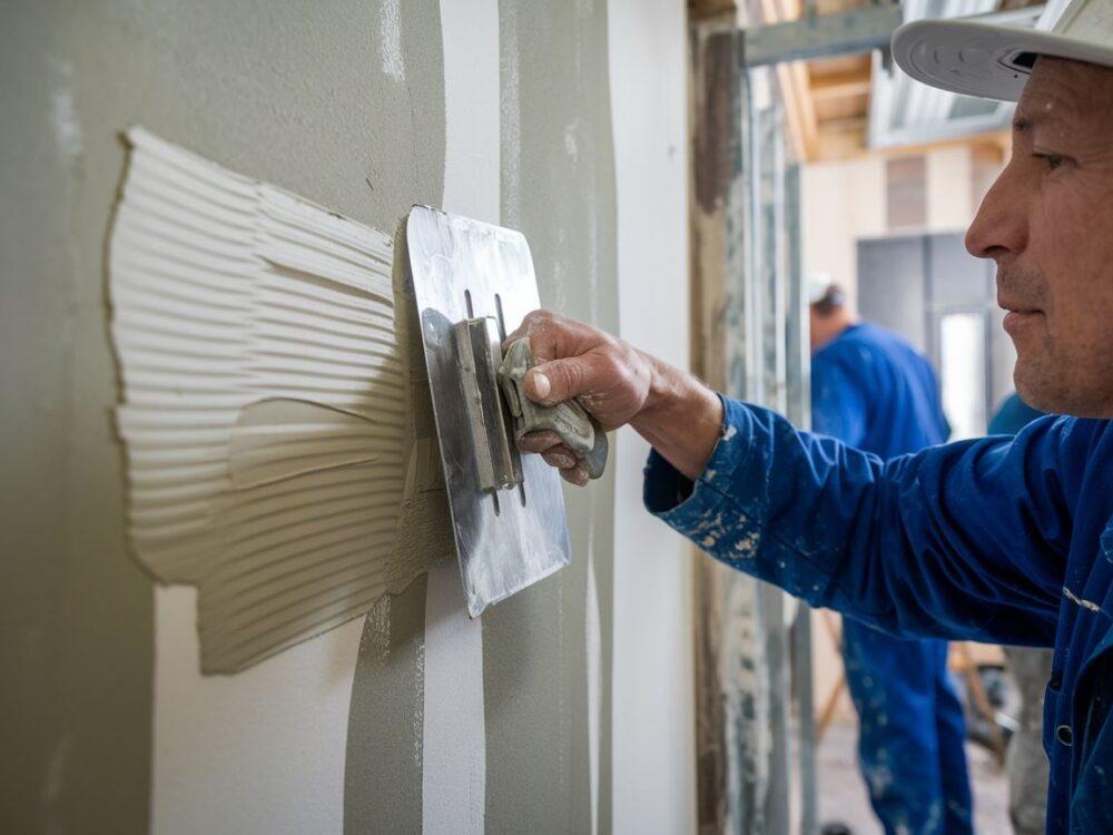 gładź polimerowa na ścianie