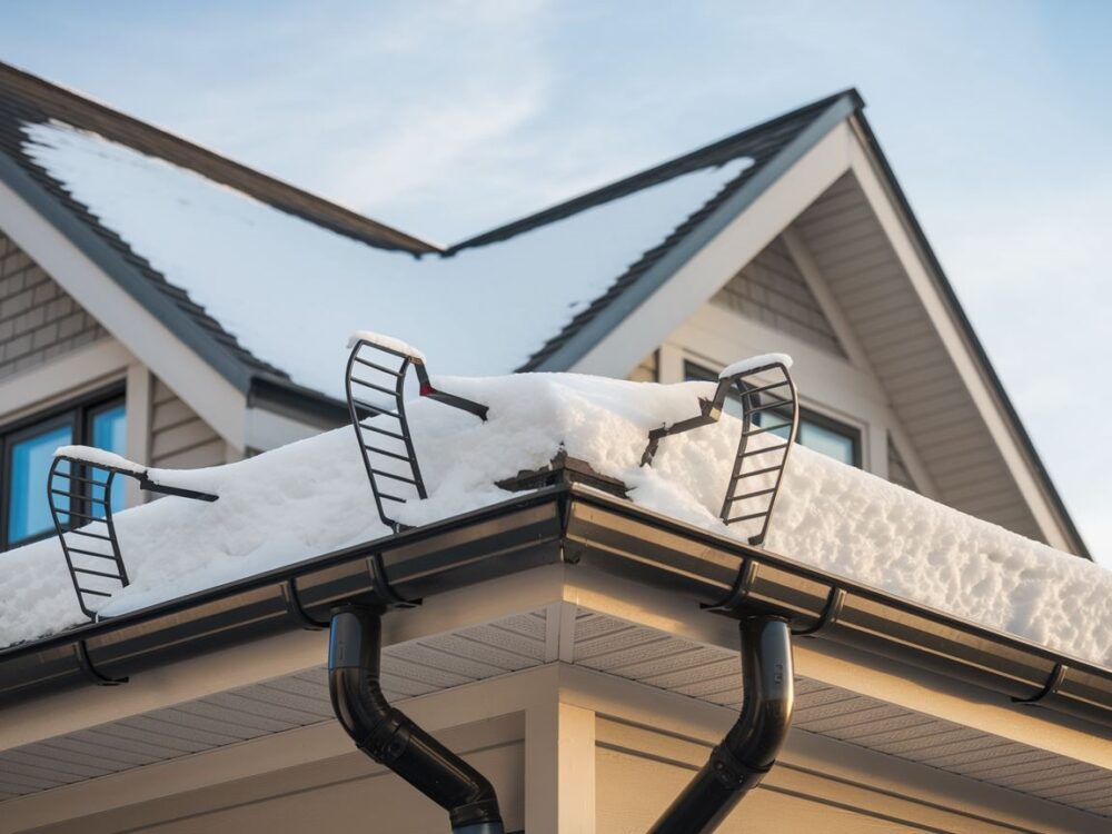 ilość śniegołapów na dachu