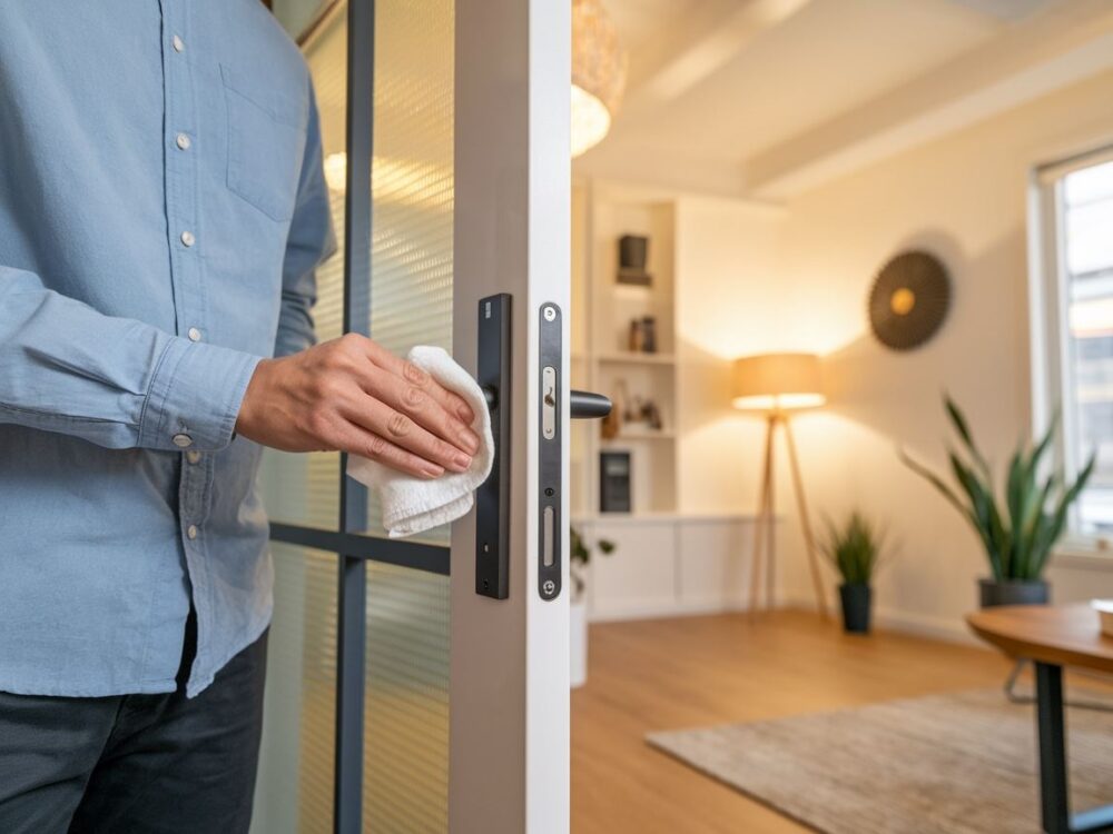 konserwacja klamki drzwi