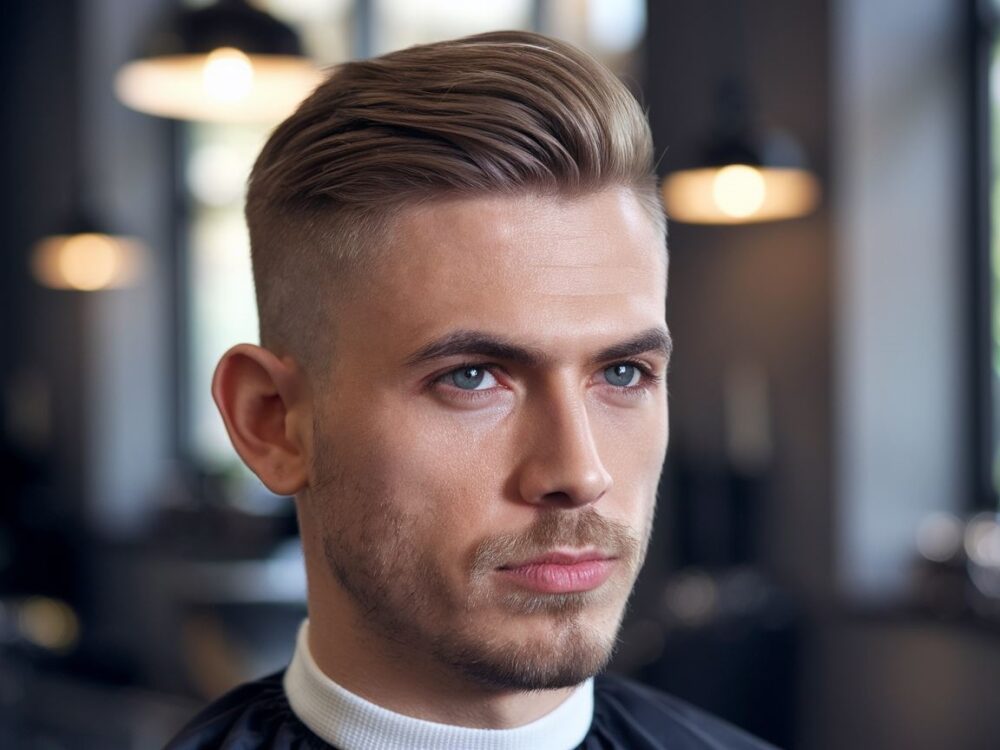 krótka fryzura męska fade