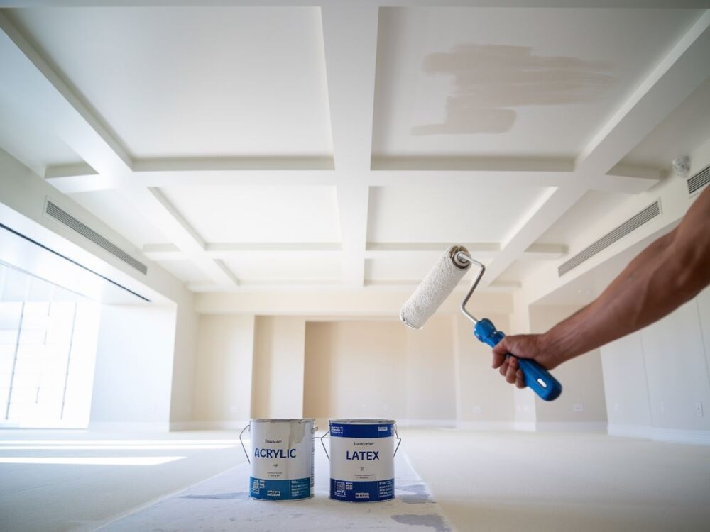 malowanie sufitu farbą lateksową