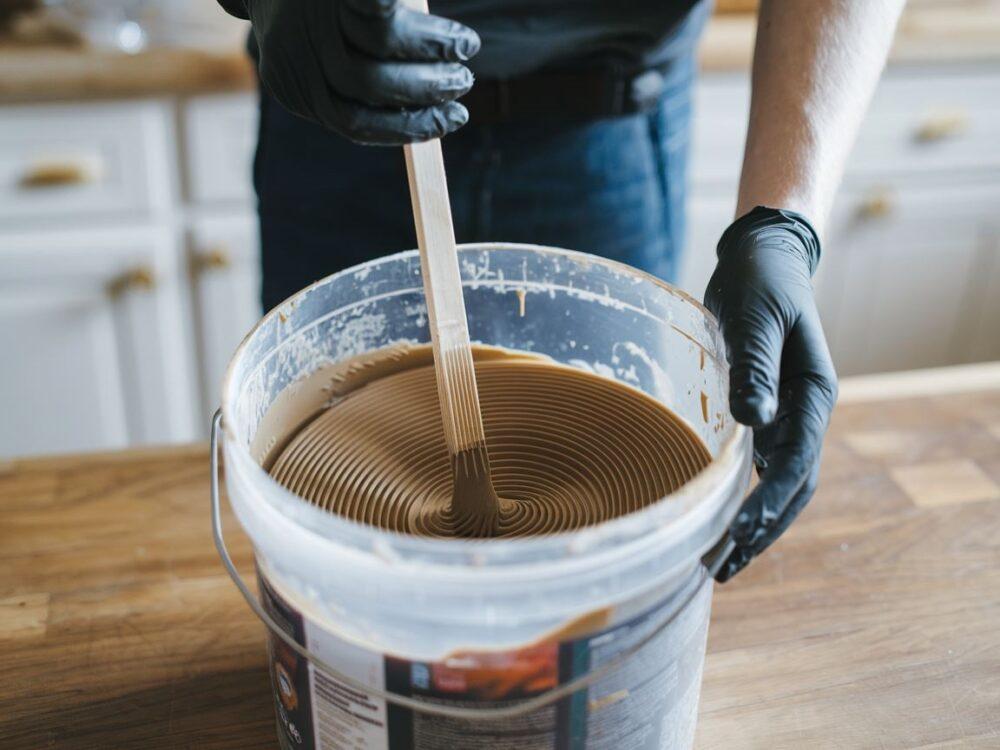 mieszanie kleju do tapet