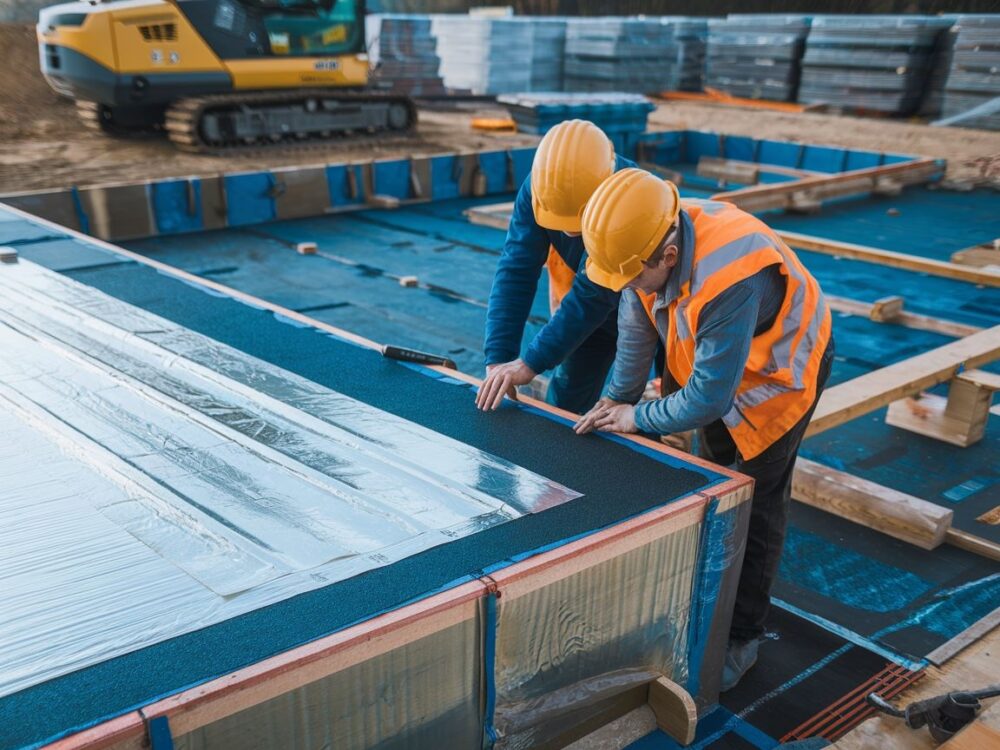 montaż izolacji przeciwwilgociowej