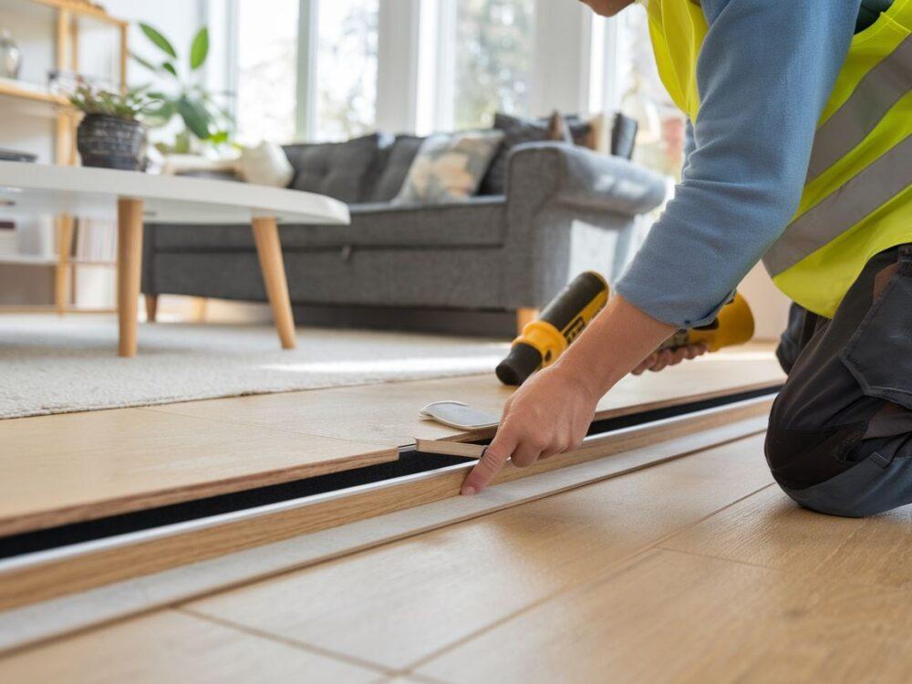 montaż listwy podłogowej