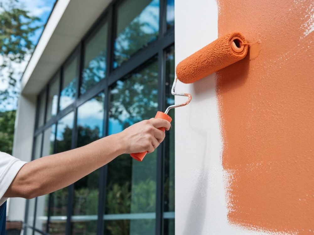 narzędzia do malowania elewacji