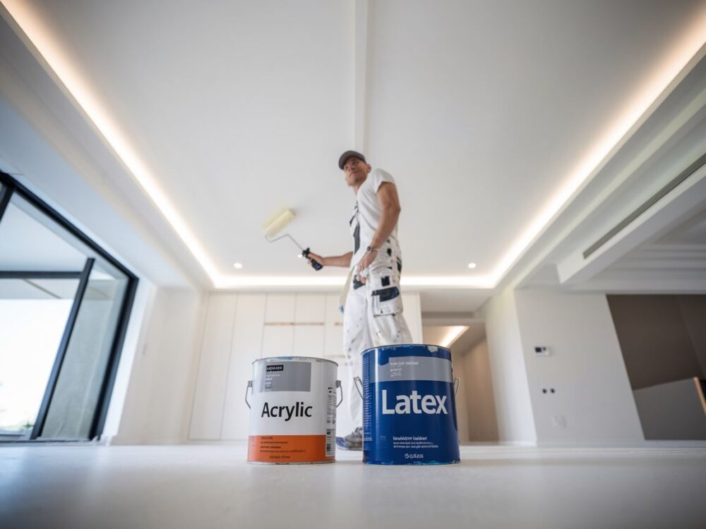 narzędzia do malowania sufitu