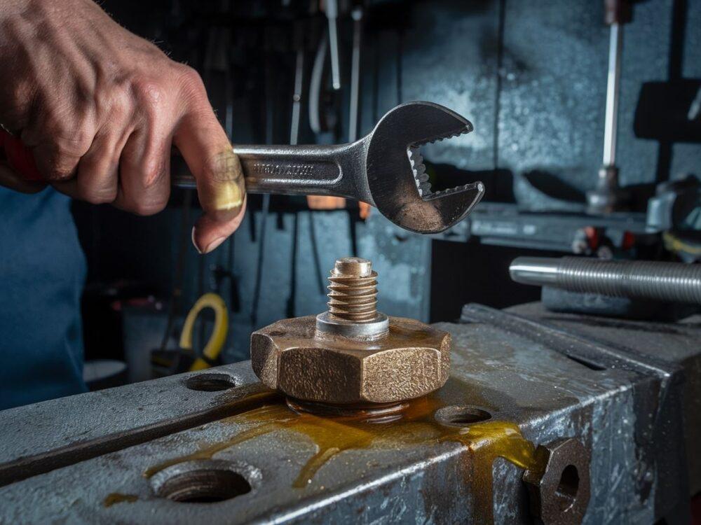 odkręcanie zapieczonej śruby