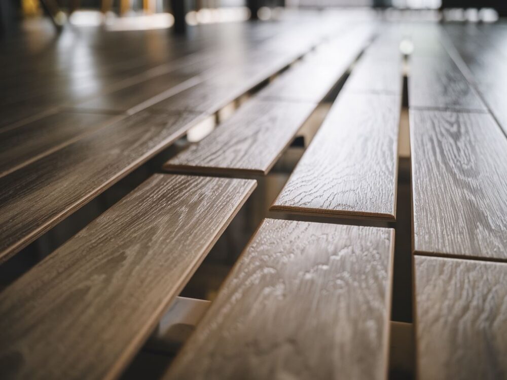 odstępy w podłodze z paneli