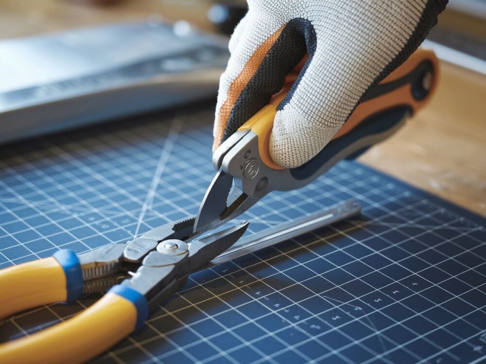 ostrze nożyka przy łamaniu