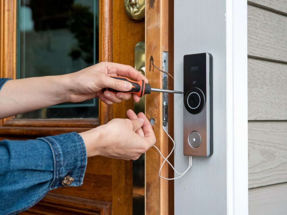 podłączanie przewodów dzwonka