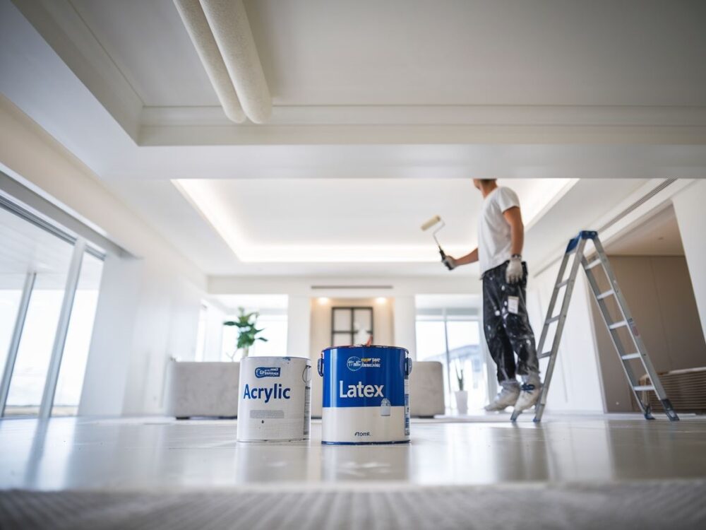 porównanie farb do sufitu