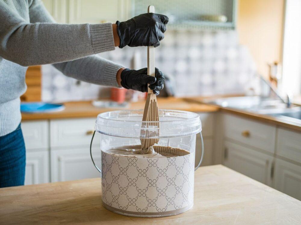 proszek klejowy w wiadrze