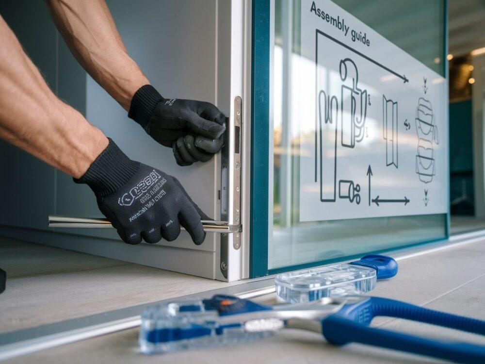 samodomykacz na szynie drzwiowej