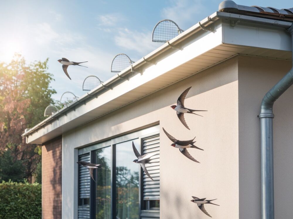 siatka na ptaki elewacja