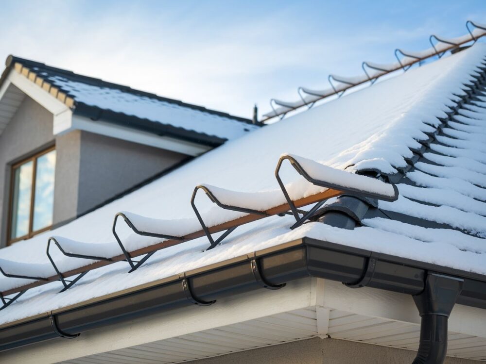 śniegołapy na dachu
