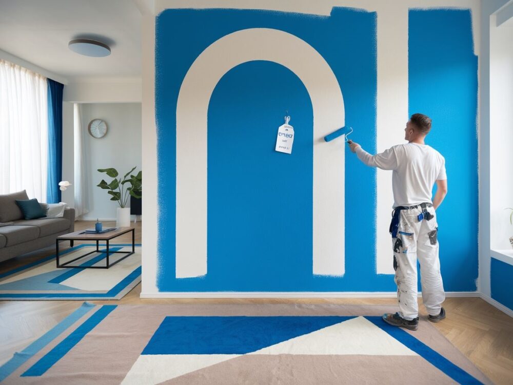 świeżo pomalowane wnętrze