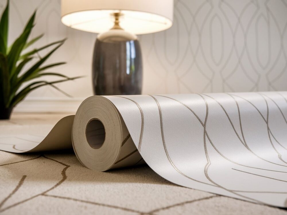 tapeta winylowa z bliska