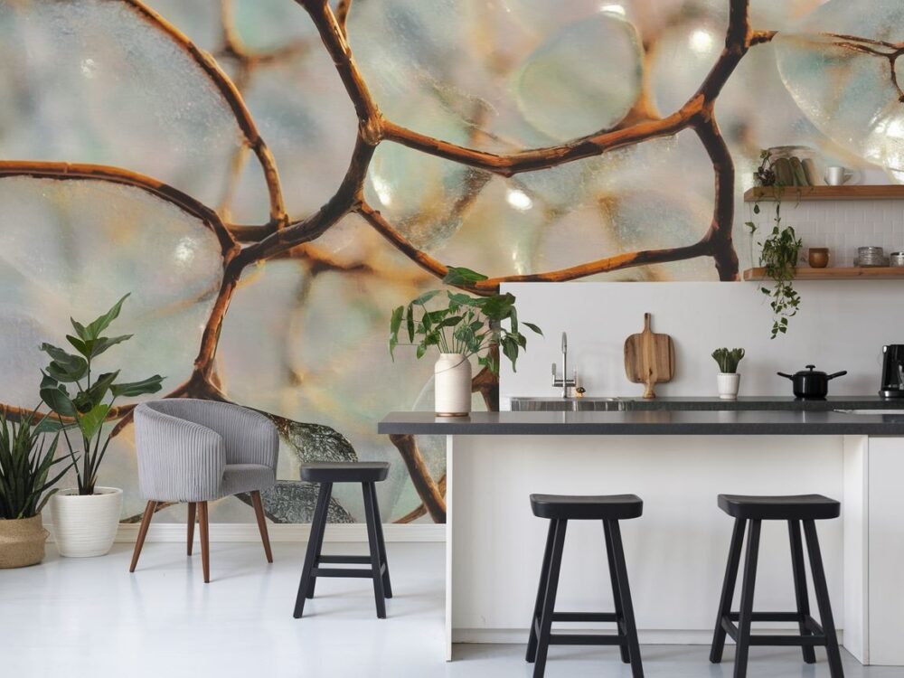 tapeta z włókna szklanego w kuchni