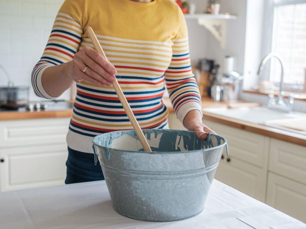 tapetowanie ściany klejem