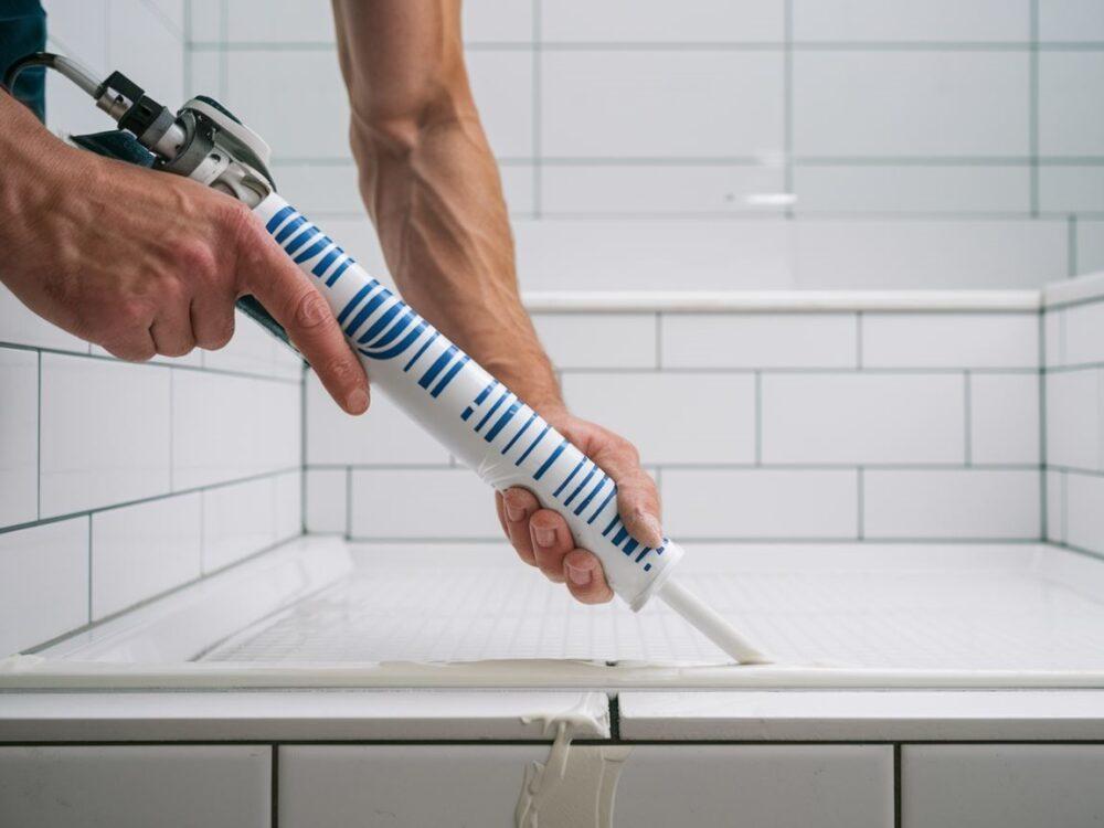 uszczelnianie brodzika silikonem