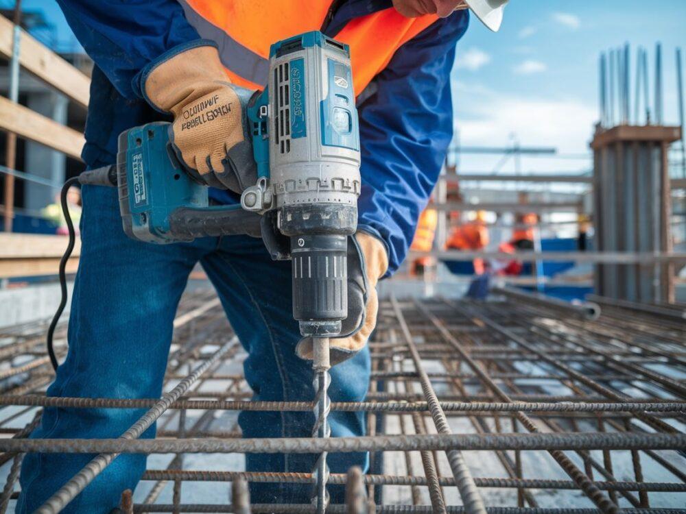 wiercenie w betonie zbrojonym